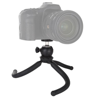PULUZ Mini Octopus ที่ยึดขาตั้งกล้องแบบยืดหยุ่นพร้อมหัวบอลสำหรับกล้อง SLR, GoPro, โทรศัพท์มือถือ, ขนาด: 25cmx4.5cm, 25cm Tripod