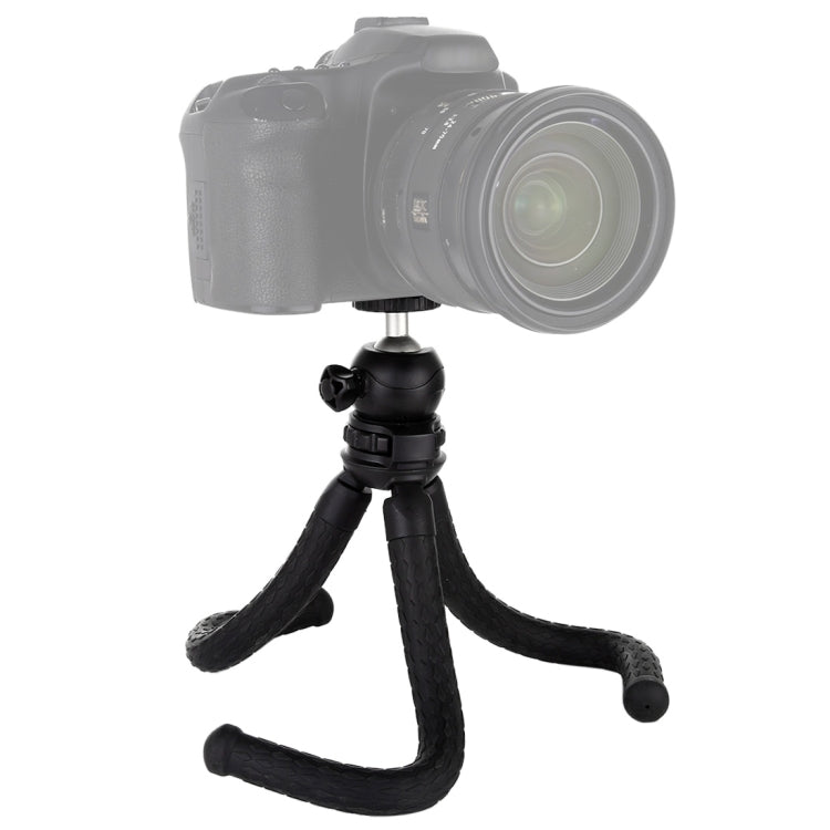 PULUZ Mini Octopus ที่ยึดขาตั้งกล้องแบบยืดหยุ่นพร้อมหัวบอลสำหรับกล้อง SLR, GoPro, โทรศัพท์มือถือ, ขนาด: 30cmx5cm, 30cm Tripod