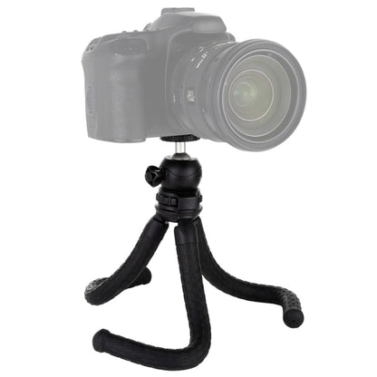 PULUZ Mini Octopus ที่ยึดขาตั้งกล้องแบบยืดหยุ่นพร้อมหัวบอลสำหรับกล้อง SLR, GoPro, โทรศัพท์มือถือ, ขนาด: 30cmx5cm, 30cm Tripod