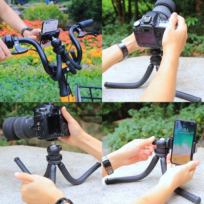 PULUZ Mini Octopus ที่ยึดขาตั้งกล้องแบบยืดหยุ่นพร้อมหัวบอลสำหรับกล้อง SLR, GoPro, โทรศัพท์มือถือ, ขนาด: 30cmx5cm, 30cm Tripod