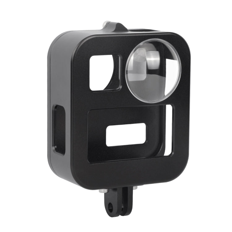PULUZ ตัวเรือนเชลล์ CNC อลูมิเนียมอัลลอยด์กรงป้องกันสำหรับ GoPro Max, Aluminum Alloy Cage