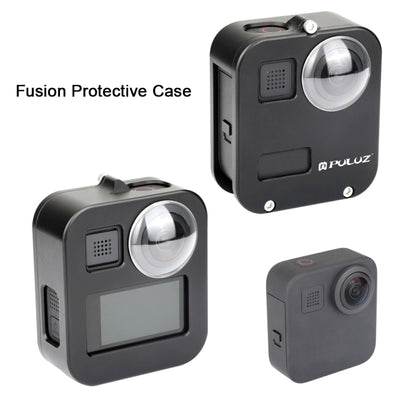 PULUZ ตัวเรือนเชลล์ CNC อลูมิเนียมอัลลอยด์กรงป้องกันสำหรับ GoPro Max, Aluminum Alloy Cage