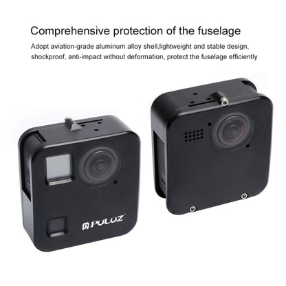PULUZ สำหรับ GoPro Fusion Housing Shell CNC อลูมิเนียมอัลลอยด์กรงป้องกันพร้อมเมาท์พื้นฐานและฝาปิดเลนส์, For GoPro Fusion