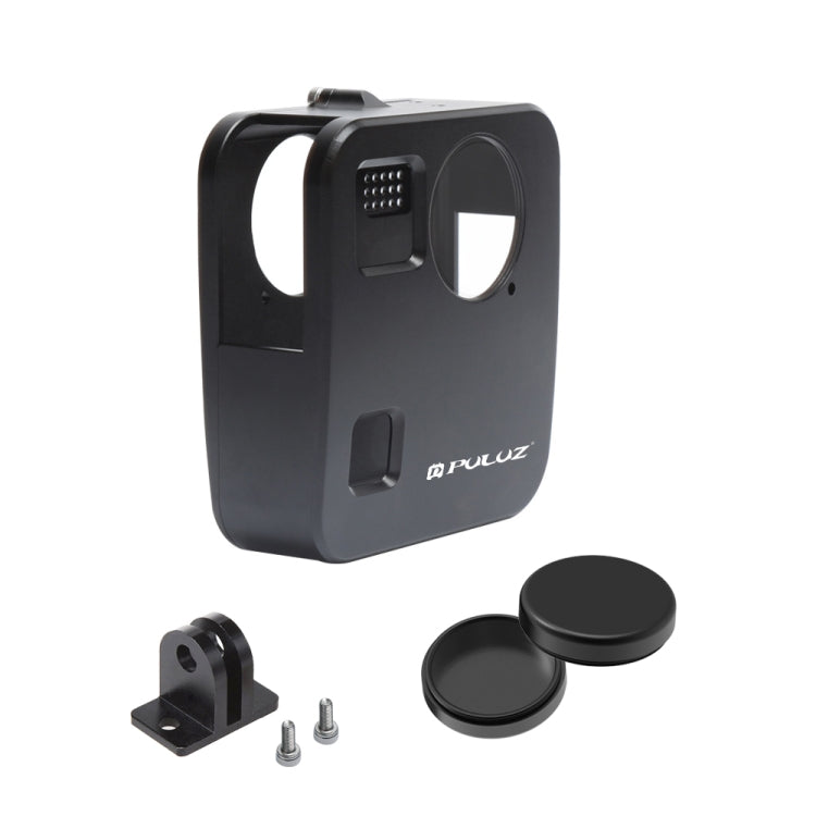 PULUZ สำหรับ GoPro Fusion Housing Shell CNC อลูมิเนียมอัลลอยด์กรงป้องกันพร้อมเมาท์พื้นฐานและฝาปิดเลนส์, For GoPro Fusion