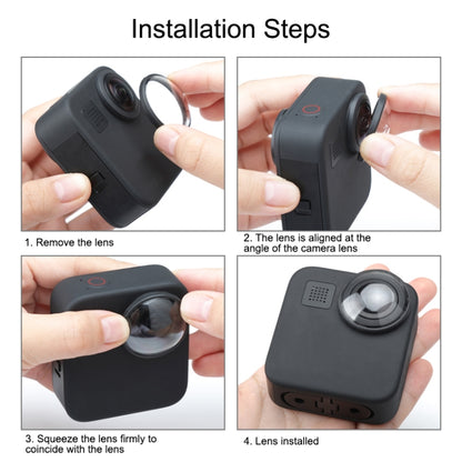 ฝาครอบเลนส์ป้องกันอะคริลิ PULUZ 2 ชิ้นสำหรับ GoPro Max, Lens Cover