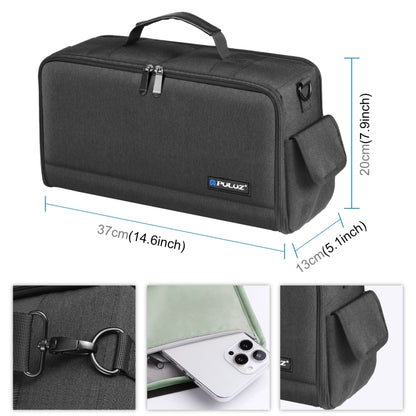 PULUZ กระเป๋าสะพายข้างกล้องพกพาแบบพกพา Digital Storage Lens Bag, Crossbody Shoulder Bag