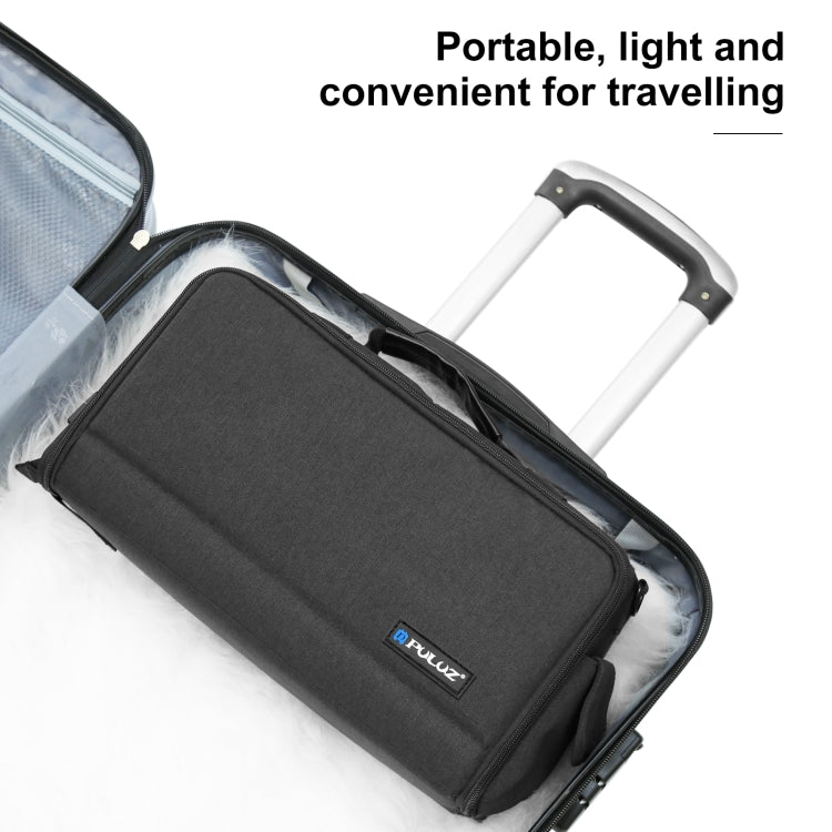 PULUZ กระเป๋าสะพายข้างกล้องพกพาแบบพกพา Digital Storage Lens Bag, Crossbody Shoulder Bag