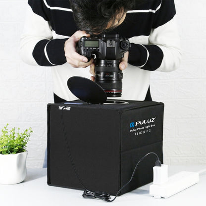 PULUZ 25 ซม.พับแบบพกพาสูง 97 CRI แหวนแสงภาพแสงสตูดิโอถ่ายภาพเต็นท์กล่อง 12 สีฉากหลังขนาด: 25 ซม.x 25 ซม.x 25 ซม., 25cm High CRI Box