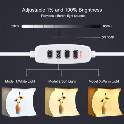 PULUZ 30 ซม.พับแบบพกพาแหวนไฟบอร์ดภาพสตูดิโอถ่ายภาพเต็นท์กล่องชุด 6 สีฉากหลัง (สีดำ,สีขาว,สีเหลือง,สีแดง,สีเขียว,สีฟ้า), ขนาดแฉ: 31 ซม.x 31 ซม.x 32 ซม., 30cm Box