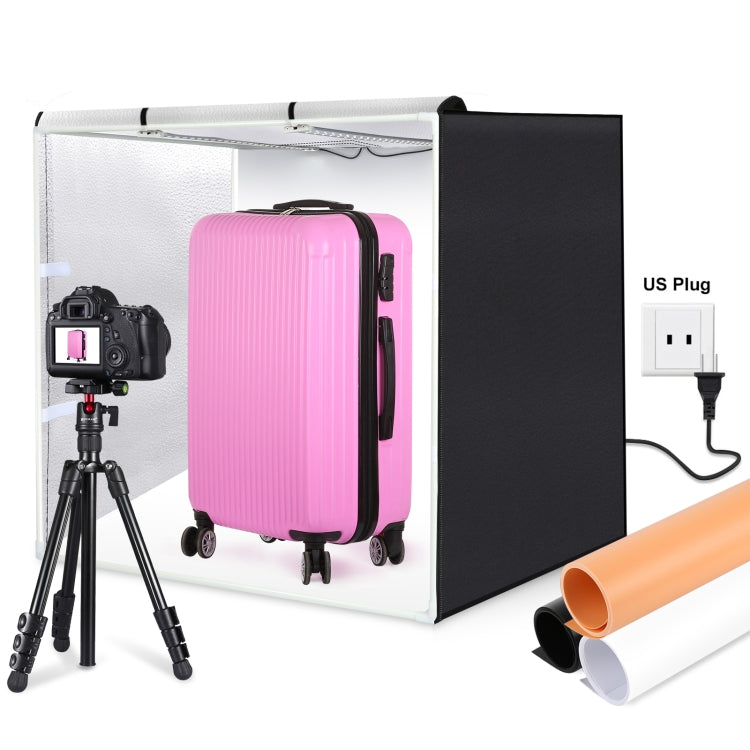 PULUZ 80 เซนติเมตรพับแบบพกพา 80 วัตต์ 9050LM แสงสีขาวภาพแสงสตูดิโอถ่ายภาพเต็นท์กล่องชุดที่มี 3 สี (สีดำ, สีขาว, สีส้ม) ฉากหลัง, 80cm Box(US), 80cm Box(EU), 80cm Box(AU), 80cm Box(UK)