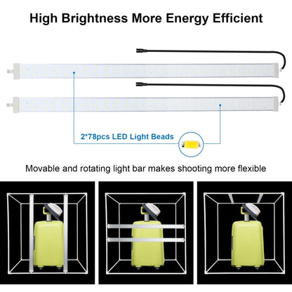 PULUZ 80 เซนติเมตรพับแบบพกพา 80 วัตต์ 9050LM แสงสีขาวภาพแสงสตูดิโอถ่ายภาพเต็นท์กล่องชุดที่มี 3 สี (สีดำ, สีขาว, สีส้ม) ฉากหลัง, 80cm Box(US), 80cm Box(EU), 80cm Box(AU), 80cm Box(UK)