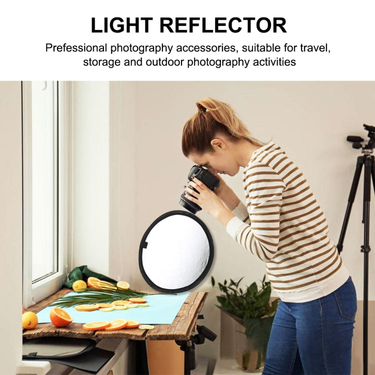 PULUZ 30cm 2 in 1 เงิน / ทองพับสตูดิโอถ่ายแผ่นสะท้อนแสง, 30cm Reflector