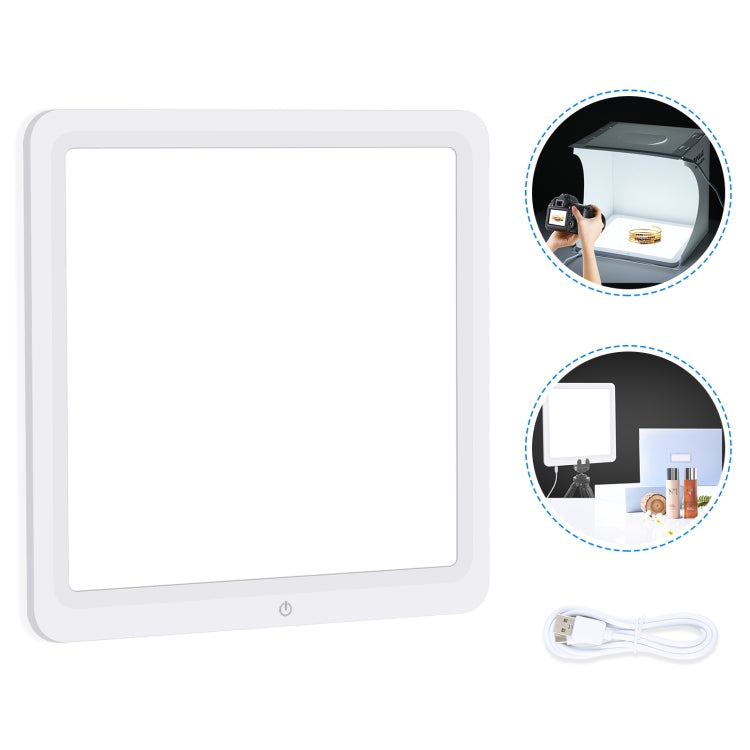 PULUZ LED Shadowless Light Pad สำหรับกล่องสตูดิโอถ่ายภาพขนาด 30 ซม, 30cm Shadowless Light