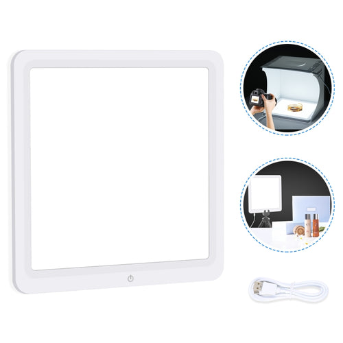 PULUZ LED Shadowless Light Pad สำหรับกล่องสตูดิโอถ่ายภาพขนาด 30 ซม, 30cm Shadowless Light