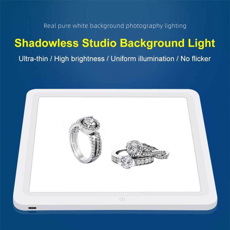 PULUZ LED Shadowless Light Pad สำหรับกล่องสตูดิโอถ่ายภาพขนาด 30 ซม, 30cm Shadowless Light