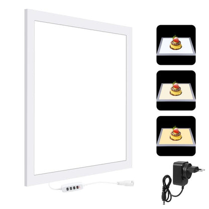 PULUZ 1000LM LED อะคริลิคไม่มี Polar Dimming Shadowless Light Pad พร้อมสวิตช์สำหรับ 40 ซม.กล่องสตูดิโอถ่ายภาพ, Light(US), Light(UK), Light(EU)