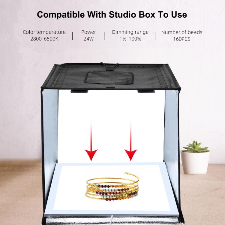 PULUZ 1000LM LED อะคริลิคไม่มี Polar Dimming Shadowless Light Pad พร้อมสวิตช์สำหรับ 40 ซม.กล่องสตูดิโอถ่ายภาพ, Light(US), Light(UK), Light(EU)
