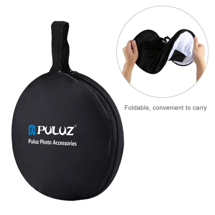 PULUZ 45cm Round Style Macro และ Portrait Softbox SpeedLite Flash Light ดิฟฟิวเซอร์แบบพับได้, 45cm Round