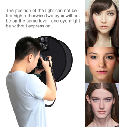 PULUZ 45cm Round Style Macro และ Portrait Softbox SpeedLite Flash Light ดิฟฟิวเซอร์แบบพับได้, 45cm Round