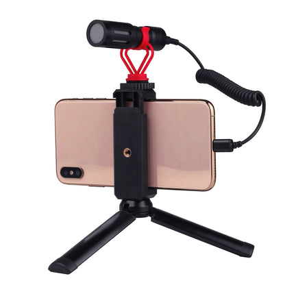 PULUZ 3.5 มม. TRRS ชาย 8 พินชายสดไมโครโฟนอะแดปเตอร์เสียงสปริงขดสายเคเบิลสำหรับ iPhone, สายเคเบิลยืดถึง 100 ซม., 3.5mm Male to 8 Pin