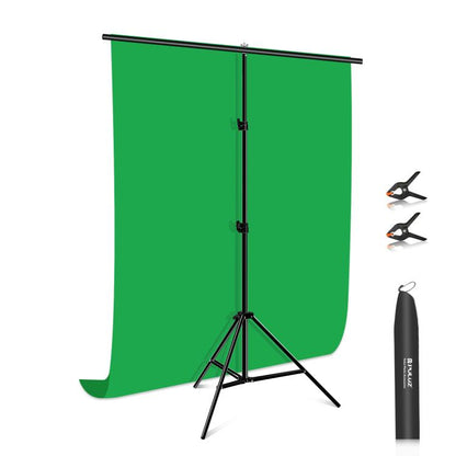 PULUZ 1x2m T-Shape Photo Studio พื้นหลังรองรับฉากหลังคานยึดชุดพร้อมคลิป, 1 x 2m Bracket Kit
