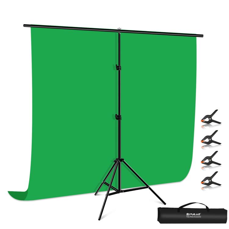PULUZ 2x2m T-Shape Photo Studio พื้นหลังรองรับฉากหลังคานยึดชุดพร้อมคลิป, 2 x 2m Bracket Kit