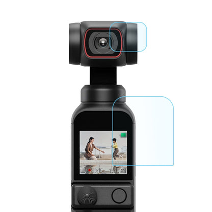 PULUZ 9H 2.5D HD กระจกนิรภัยเลนส์ป้องกัน ฟิล์มหน้าจอสำหรับ DJI OSMO Pocket 2, For DJI OSMO Pocket 2