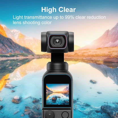 PULUZ 9H 2.5D HD กระจกนิรภัยเลนส์ป้องกัน ฟิล์มหน้าจอสำหรับ DJI OSMO Pocket 2, For DJI OSMO Pocket 2