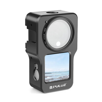 PULUZ CNC กรงโลหะผสมอลูมิเนียมสำหรับ DJI การกระทำ 2, Aluminum Cage (Black), Aluminum Cage (Titanium Color)