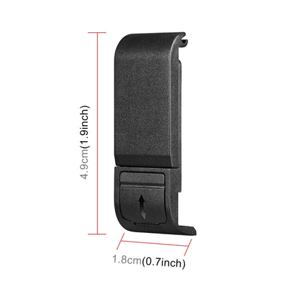 ฝาครอบส่วนต่อประสานแบตเตอรี่พลาสติก PULUZ POM สำหรับ GoPro HERO12 ดำ / 11 ดำ / 10 ดำ / 9 ดำ, POM Plastic Side Cover