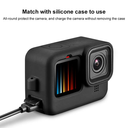 ฝาครอบส่วนต่อประสานแบตเตอรี่พลาสติก PULUZ POM สำหรับ GoPro HERO12 ดำ / 11 ดำ / 10 ดำ / 9 ดำ, POM Plastic Side Cover