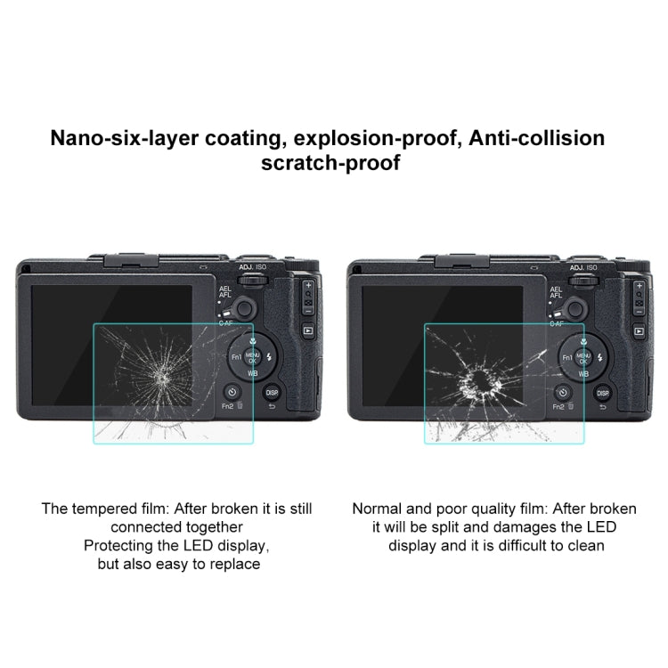 ฟิล์มกระจกนิรภัย PULUZ 2.5D 9H สำหรับ Ricoh GR II, For Ricoh GR II