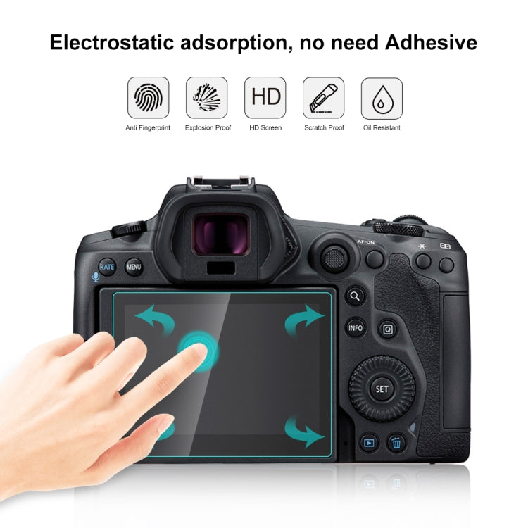 ฟิล์มกระจกนิรภัย PULUZ 2.5D 9H สำหรับ Canon EOS R5 / EOS R5C, For Canon EOS R5
