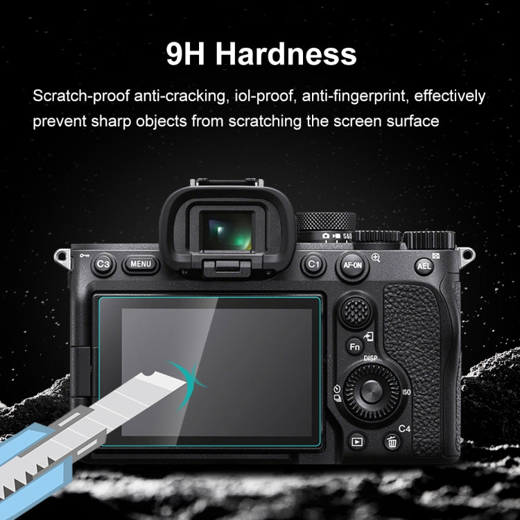 PULUZ 2.5D 9H ฟิล์มกระจกนิรภัยสำหรับ Sony Alpha 7 IV / A7 IV / ILCE-7M4 / A7M4, For Sony Alpha 7 IV