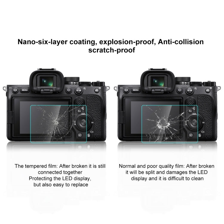 PULUZ 2.5D 9H ฟิล์มกระจกนิรภัยสำหรับ Sony Alpha 7 IV / A7 IV / ILCE-7M4 / A7M4, For Sony Alpha 7 IV