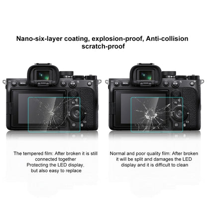 PULUZ 2.5D 9H ฟิล์มกระจกนิรภัยสำหรับ Sony Alpha 7 IV / A7 IV / ILCE-7M4 / A7M4, For Sony Alpha 7 IV