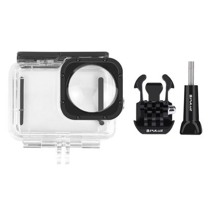 PULUZ 40 เมตรเคสกันน้ำที่อยู่อาศัยพร้อมหัวเข็มขัดพื้นฐานเมาและสกรูสำหรับ GoPro HERO12 ดำ / 11 ดำ / 11 ดำมินิ / 10 ดำ / 9 ดำ Max เลนส์ Mod, For GoPro Hero11 Black / HERO10 Black
