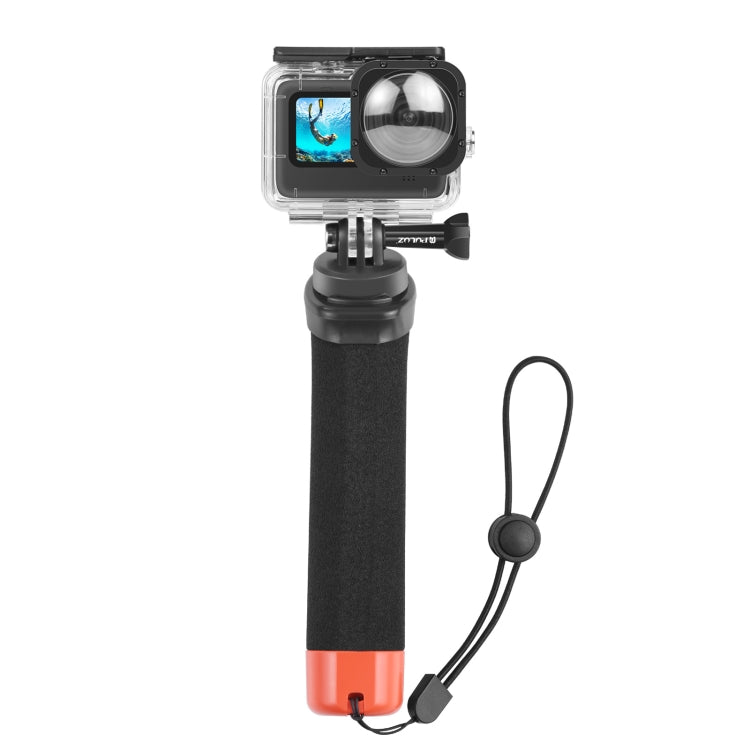 PULUZ ลอยโฟมมือจับแท่งลอยตัวพร้อมสายรัดและฐานปล่อยอย่างรวดเร็วสำหรับ GoPro Hero11 สีดำ / HERO10 สีดำ / HERO9 สีดำ / HERO8 / HERO7 / 6/5/5 เซสชัน / 4 เซสชัน / 4 /3+ / 3/2/1,Insta360 ONE R, DJI Osmo Action และกล้องแอคชั่นอื่นๆ, Foam Floating Hand Grip