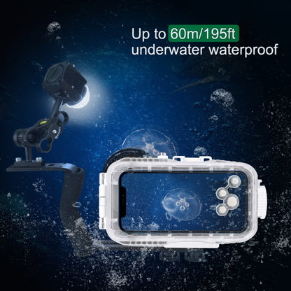 PULUZ 60 เมตรใต้น้ำ LED การถ่ายภาพเติมแสง 7.4 โวลต์ / 1100 มิลลิแอมป์ชั่วโมงดำน้ำแสงสำหรับ GoPro Hero11 ดำ / HERO10 ดำ / HERO9 ดำ / HERO8 / HERO7 / 6/5/5 เซสชัน / 4 เซสชัน / 4/3 + / 3/2/1, Insta360ONE R, DJI Osmo Action และกล้องแอคชั่นอื่นๆ, 7.4V/1100mAh