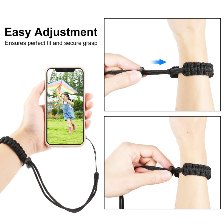 PULUZ Braided Sport สายรัดข้อมือแบบปรับได้ป้องกันการสูญหายของกล้อง