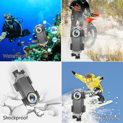 PULUZ เคสกันน้ำใต้น้ำ 30 ม. สำหรับ Insta360 ONE X2, Underwater Case For Insta360 ONE X2