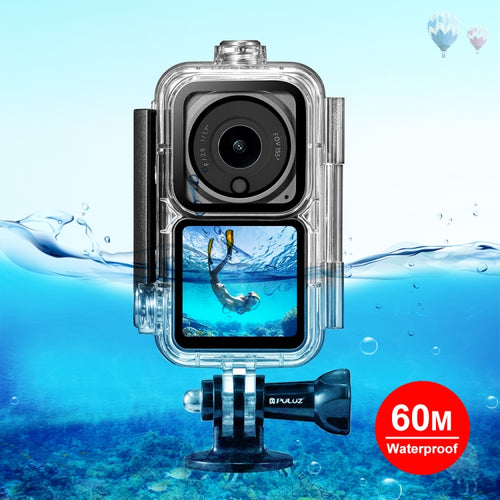 PULUZ 60 เมตรกันน้ำที่อยู่อาศัยกรณีดำน้ำสำหรับ DJI การกระทำ 2 หน่วยกล้อง / การดำเนินการ 2 อำนาจ Combo / การกระทำ 2 คู่หน้าจอคำสั่งผสม, Diving Case