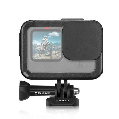 PULUZ Frame Expansion PA Cage พร้อมฝาครอบอินเตอร์เฟสด้านข้างสำหรับ GoPro HERO12 Black / 11 Black / 10 Black / 9 Black, PA Cage with Side Cover