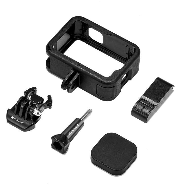 PULUZ Frame Expansion PA Cage พร้อมฝาครอบอินเตอร์เฟสด้านข้างสำหรับ GoPro HERO12 Black / 11 Black / 10 Black / 9 Black, PA Cage with Side Cover