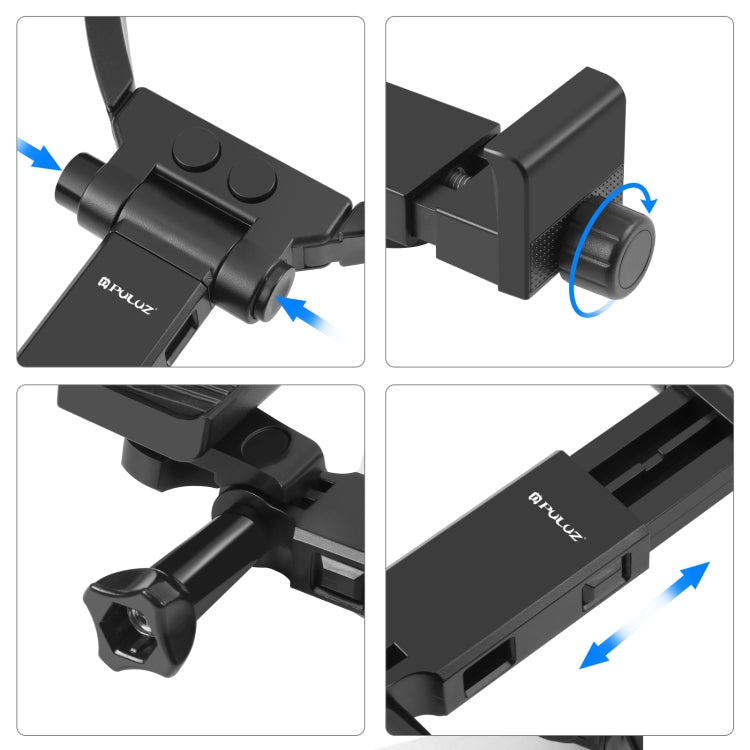 PULUZ Lazy Adjustable Neck Bracket สำหรับสมาร์ทโฟนกล้อง Action GoPro