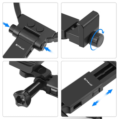 PULUZ Lazy Adjustable Neck Bracket สำหรับสมาร์ทโฟนกล้อง Action GoPro