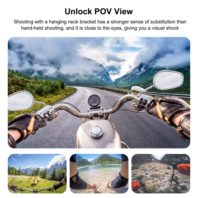 PULUZ Lazy Adjustable Neck Bracket สำหรับสมาร์ทโฟนกล้อง Action GoPro