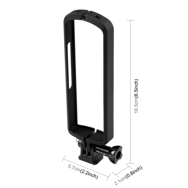 กรอบป้องกันพลาสติก PULUZ PC ABS สำหรับ Ricoh Theta SC2 พร้อมอะแดปเตอร์เมาท์และสกรู, Plastic Frame For Ricoh Theta SC2