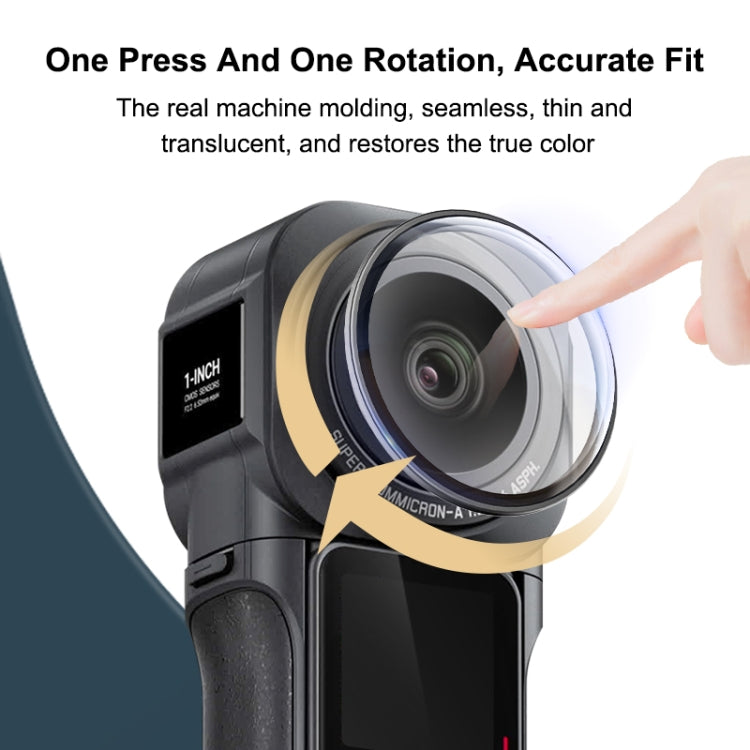 PULUZ Lens Guard PC ฝาครอบป้องกันสำหรับ Insta360 ONE RS 1 นิ้ว 360 Edition, Lens Guard