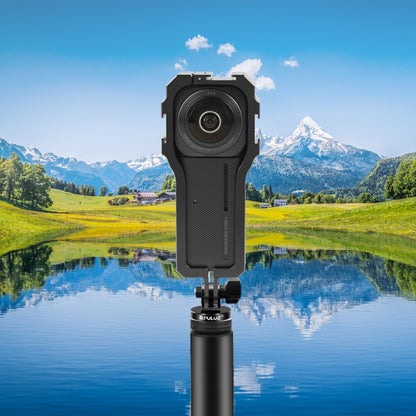 PULUZ โครงป้องกันกรง Rig พร้อมรองเท้าเย็นสำหรับ Insta360 ONE RS 1 นิ้ว 360 Edition, Protective Cage